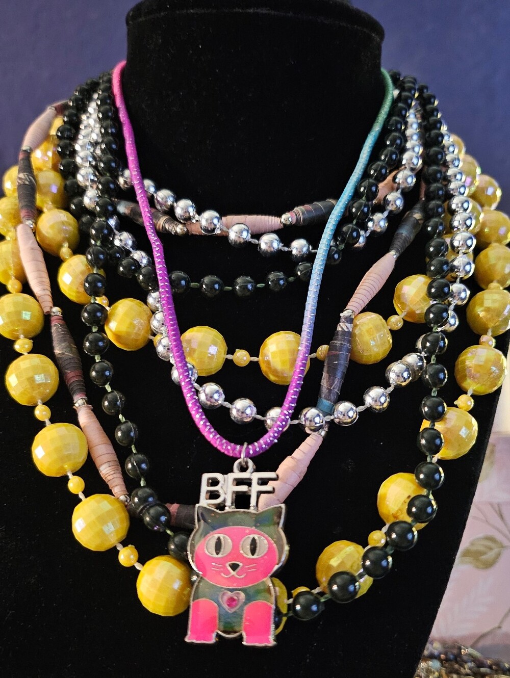 Dress Up Set 5 Bracelets, 5 Necklaces, 2 Rings, 2 Pairs Of Earrings